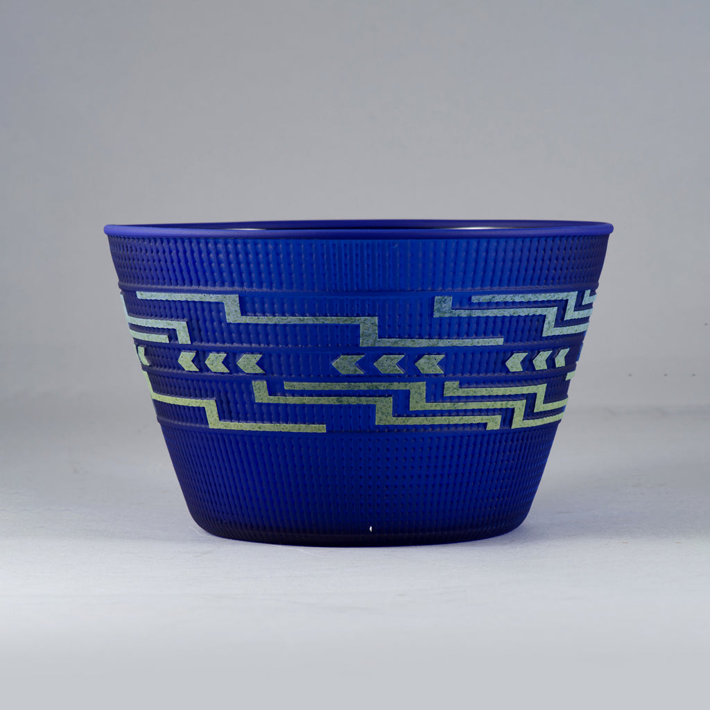 Tlingit Basket, Cobalt/Blue