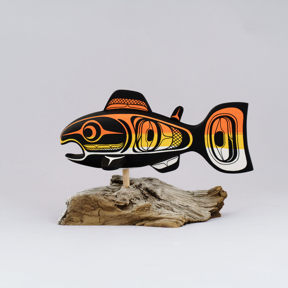 Salmon on Driftwood