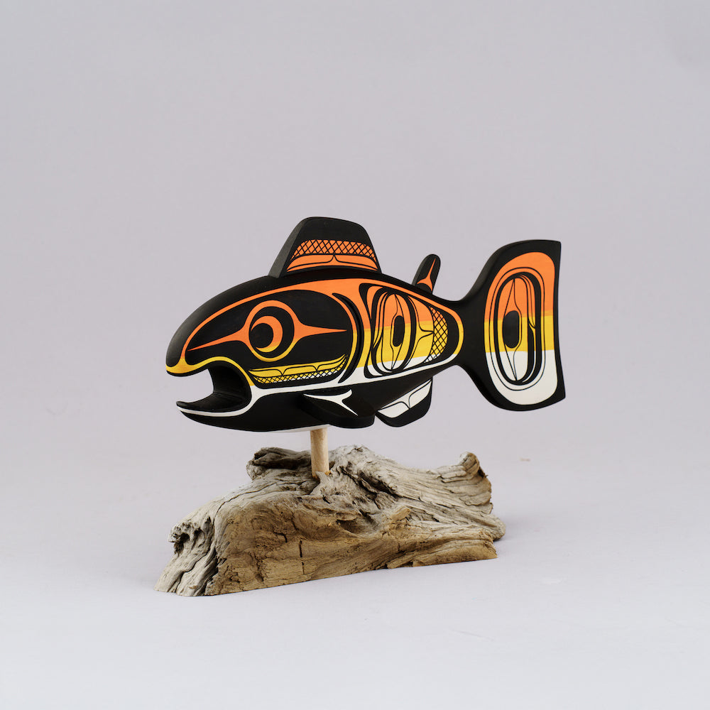 Salmon on Driftwood