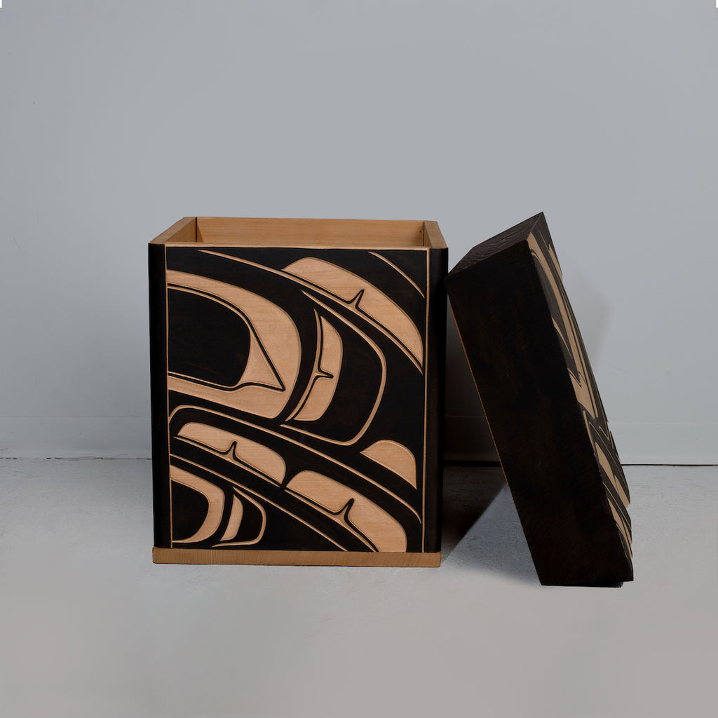 Raven and Eagle Bentwood Box