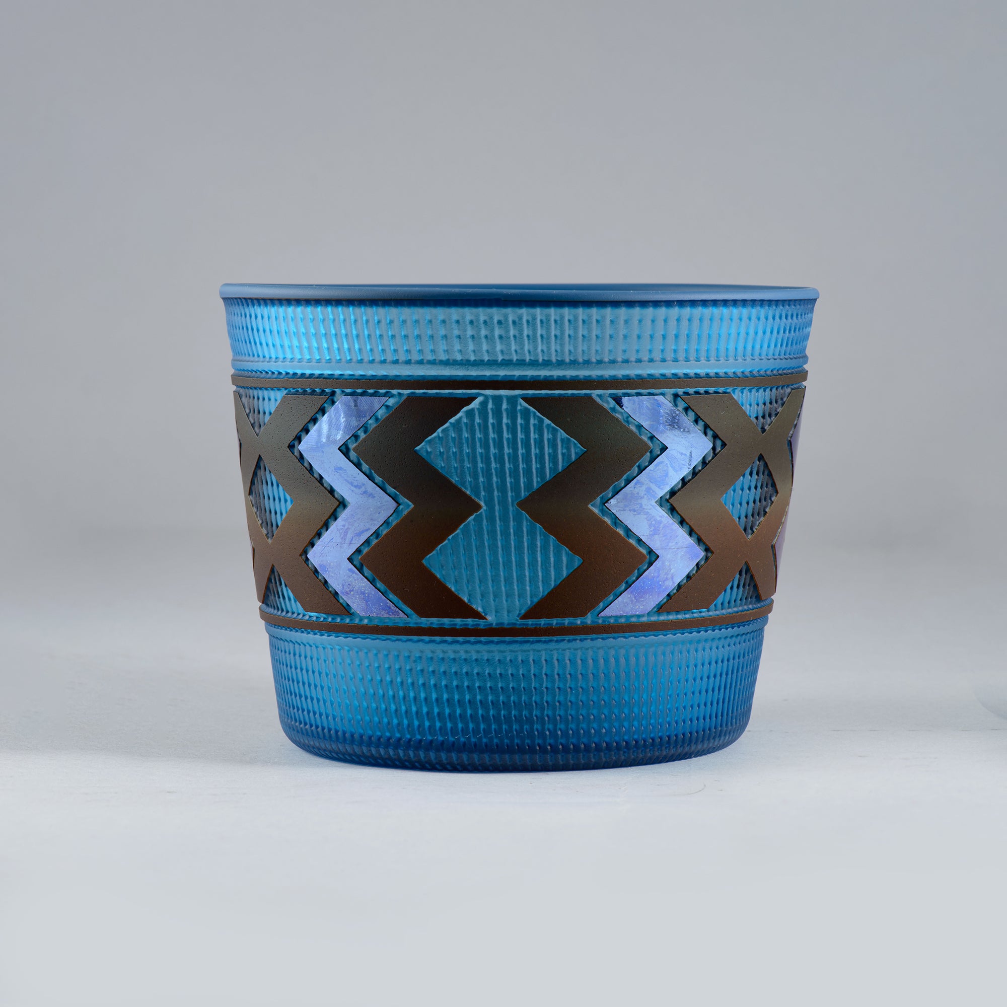Tlingit Basket, Sky/Blue