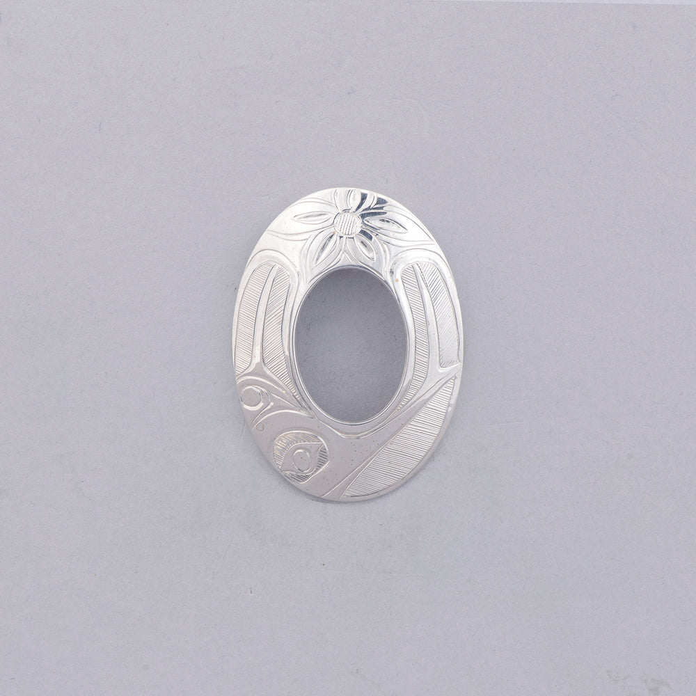 Oval Hummingbird Pendant