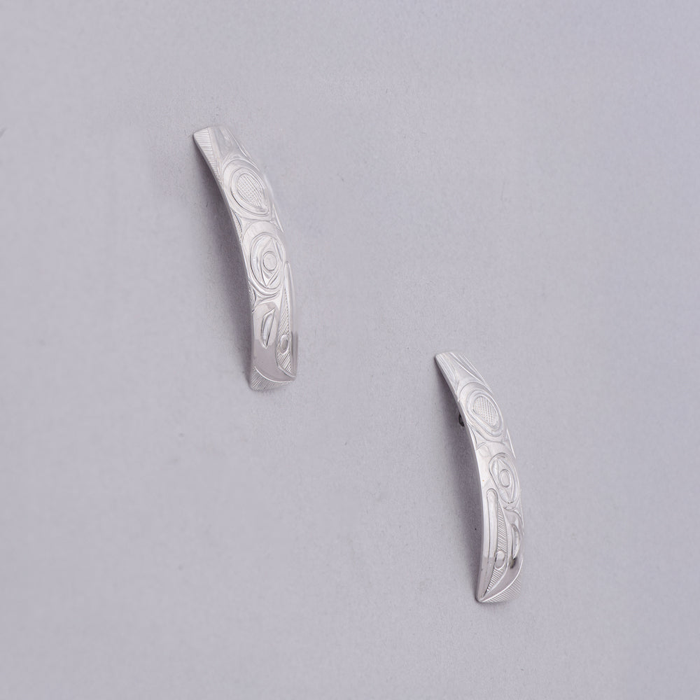 Curved Raven Studs