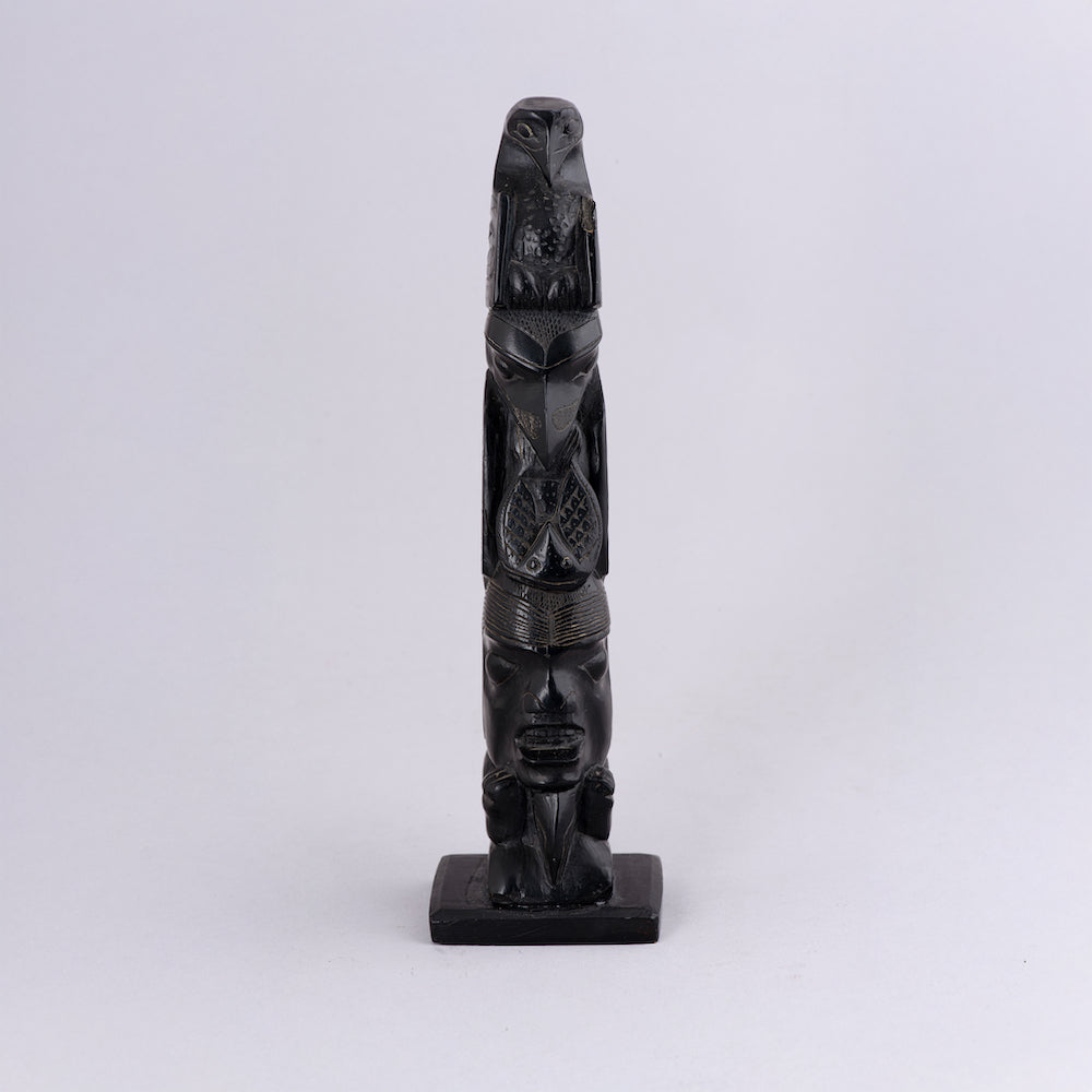Raven with a Broken Beak Totem