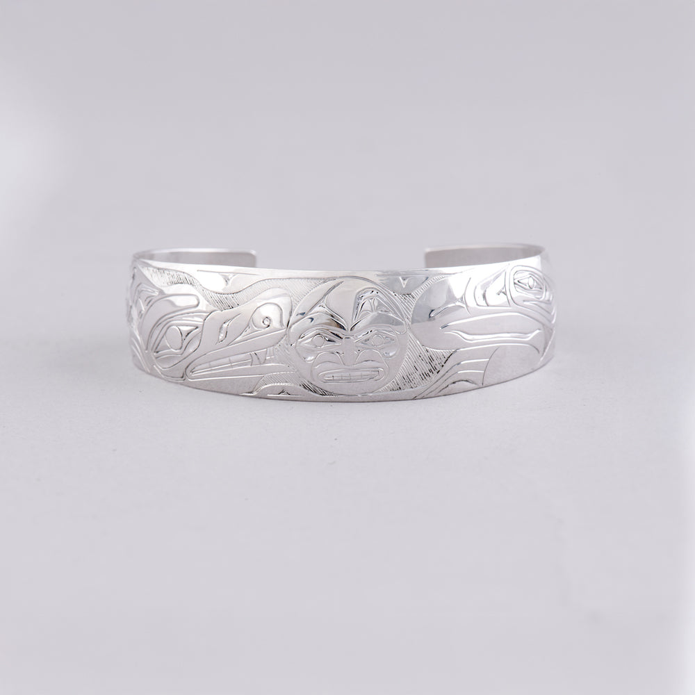 Wolf and Moon Bracelet