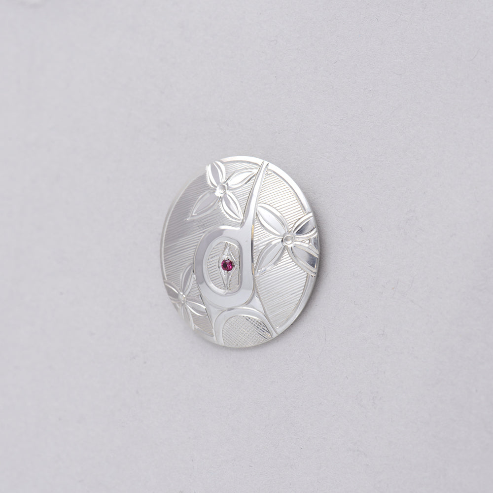 Hummingbird Pendant with Ruby