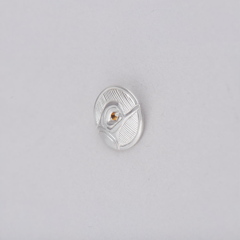 Hummingbird Pendant with Citrine