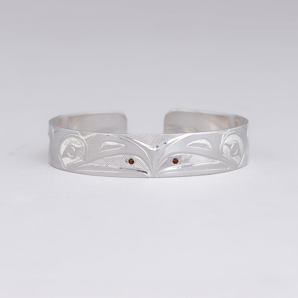 Raven Bracelet with Garnets