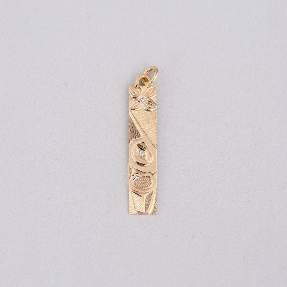 Hummingbird Pendant with Diamonds