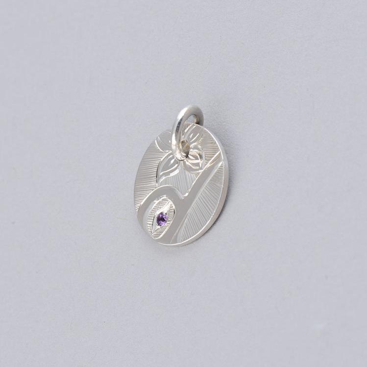 Hummingbird Pendant with Amethyst