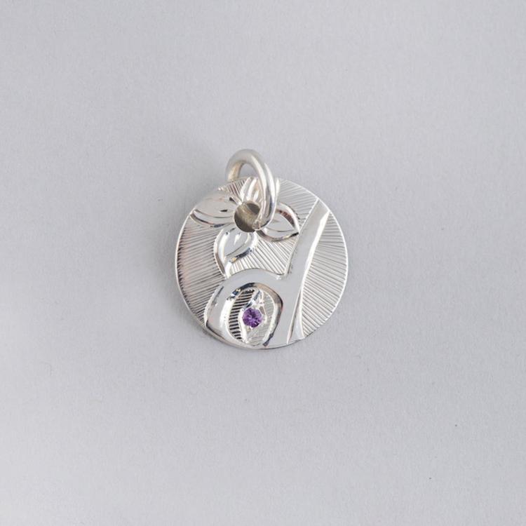 Hummingbird Pendant with Amethyst