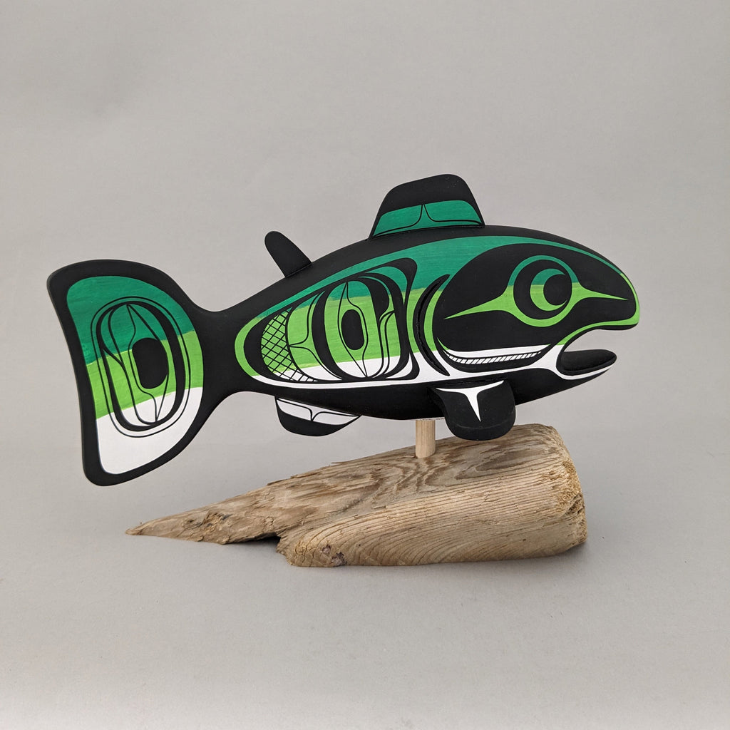 Salmon on Driftwood