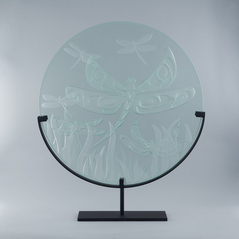 Dragonflies Glass Panel