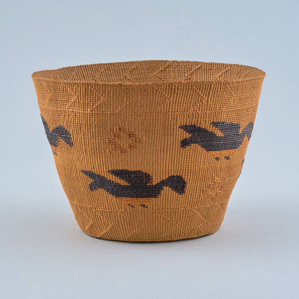 Tlingit Basket with Bird Motif