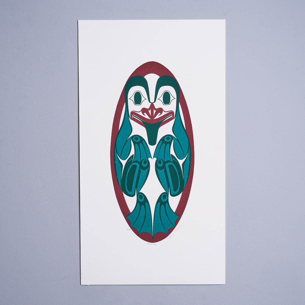 Haida Frog (Red)