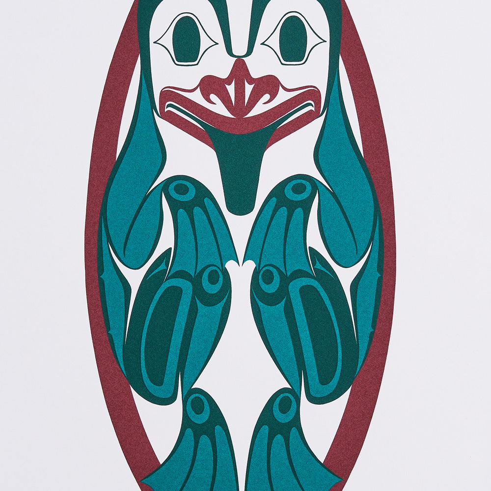 Haida Frog (Red)