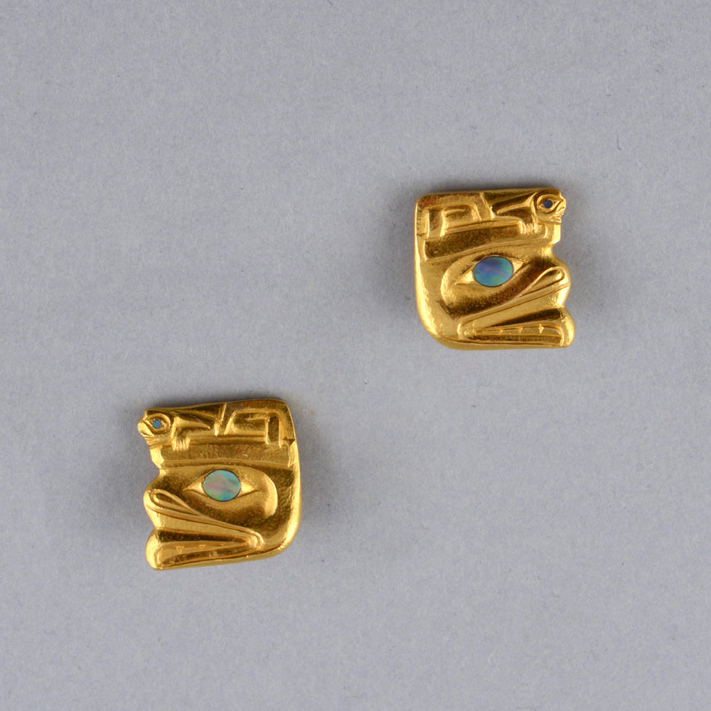 Bear and Frog Earrings