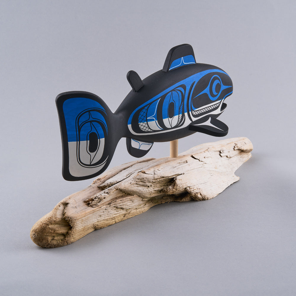 Salmon on Driftwood