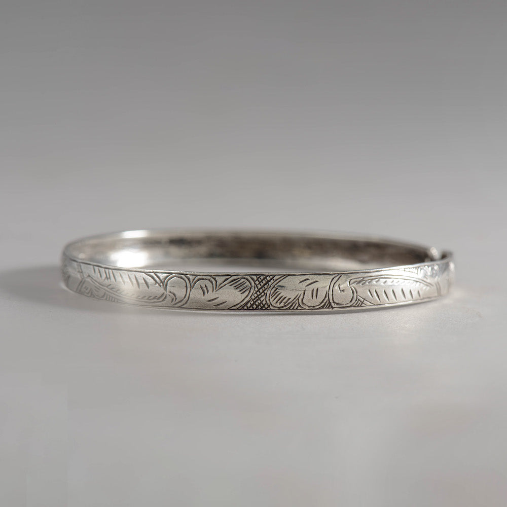Historic Clasped Floral Bangle